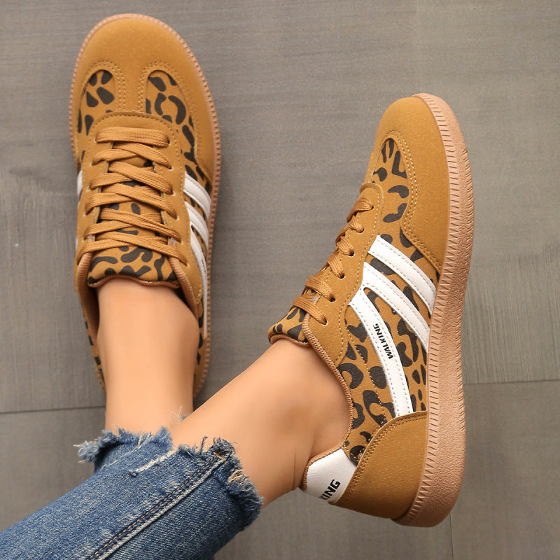 Sambia – Trendy Comfortable Sneakers in Leopard Print
