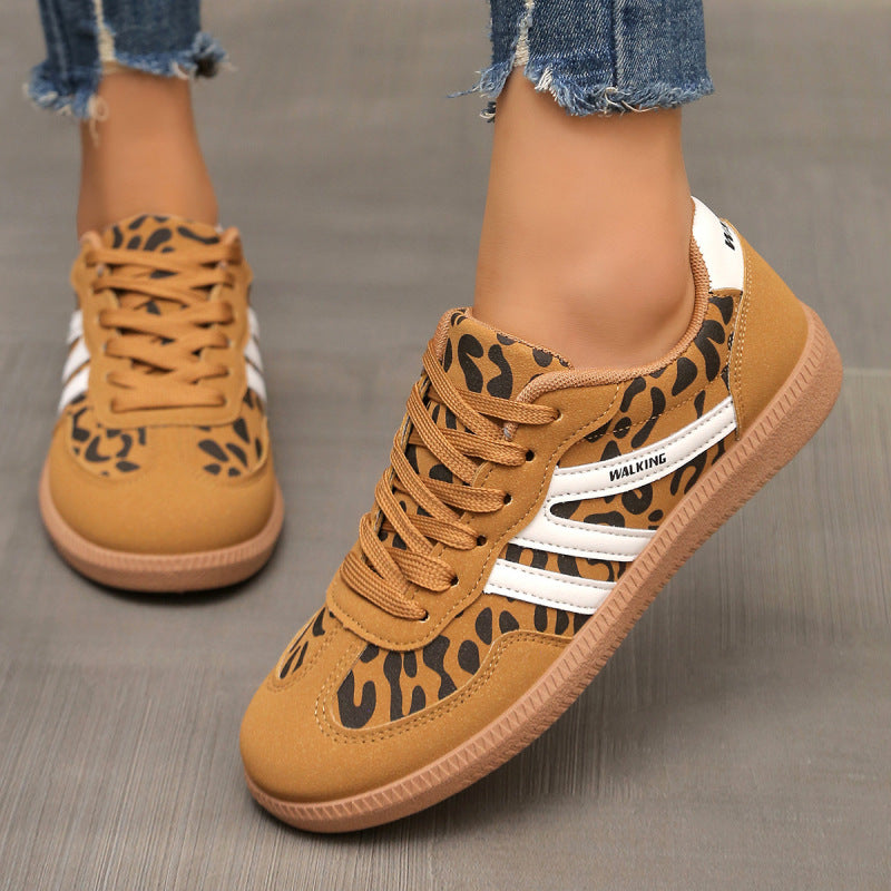 Sambia – Trendy Comfortable Sneakers in Leopard Print
